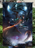 《星际争霸2》StarCraft高清挂画周边，刀锋女王&诺娃布质海报