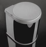 不锈钢橱柜垃圾桶 旋开式垃圾桶 柜内隐藏嵌入式垃圾桶