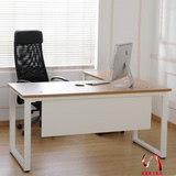 上海办公家具简约现代经理桌时尚简易板式主管桌钢架大班台老板桌
