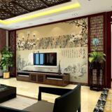 3d中式古典电视背景墙壁画 现代简约客厅墙纸无纺布无缝壁纸墙布