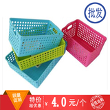 日式塑料收纳筐桌面橱柜置物篮整理筐厨房浴室储物收纳篮子批发