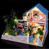 大型别墅手工拼装建筑模型房子玩具 14 15岁以上女生创意生日礼物