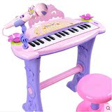 贝芬乐儿童电子琴带麦克风女孩玩具婴儿早教音乐小孩宝宝钢琴礼盒