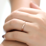 简约光面超细关节戒韩版时尚镀18k玫瑰金戒指女食指尾戒钛钢饰品