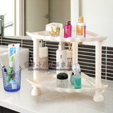 塑料置物架收纳架子贝壳形状三角架浴室洗手台桌面整理层架包邮
