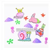 幼儿园教室主题墙环境布置用品*EVA立体墙贴画泡沫海绵宝宝组合图
