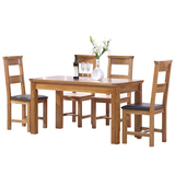 白橡木餐桌椅1.2 1.4饭桌餐厅家具 全实木白橡木餐桌6人橡木家具