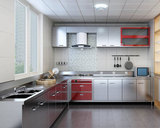 整体橱柜定制现代简约整体不锈钢环保无甲醛防水耐久厨房橱柜定做