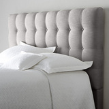 欧式软包床简约布艺床双人床1.8米床现代棉麻婚床北欧时尚软体床