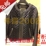 雅莹商场代购2014年时尚专柜正品E14AZP110A黑色皮衣外套原价9999