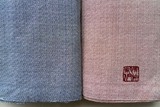 手织提花粗布色织菱纹2纯棉粗布茶席桌布沙发抱枕布料宽幅42cm