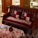 实木沙发坐垫四季现代布艺单人简约联邦家具三人可拆洗红木沙发垫