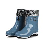 正品上海回力雨鞋 女士防水鞋中筒雨靴胶鞋套鞋 冬季加绒保暖女靴