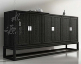 新中式 六门边柜子现代中式 美式餐边柜 餐边柜储物柜
