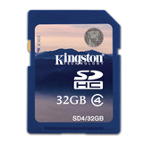 kingston/金士顿SD相机卡SD 32G Class4高速卡正品行货旗舰店