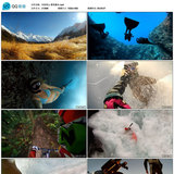 HD656 河流雪山 滑雪潜水 极限运动 高清实拍视频素材