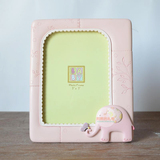 创意大象儿童7寸树脂相框摆台挂墙 新生婴儿宝宝百天创意生日礼物