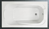 viktro帝朗卫浴1.2米长方形亚克力无裙边普通浴缸嵌入式