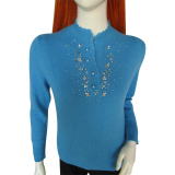 套头女羊绒衫 绒煜产自鄂尔多斯市女装正品 2015新款秋冬羊绒毛衣