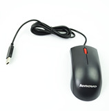 联想有线鼠标 大红点台式机笔记本电脑鼠标 USB接口鼠标 超长线