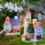 苔藓微景观生态瓶装饰品欧式风格瓦面别墅小房子DIY组装多肉摆件