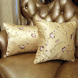 简约现代新中式绣花沙发抱枕靠垫 欧式靠垫套靠枕含芯大号可定制