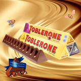 进口巧克力 toblerone瑞士三角巧克力100g*4条装400g 四种口味