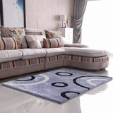 卧室床边毯 可定制满铺地毯新品 弹力丝亮丝图案地毯 客厅茶几毯