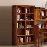 乌金木全实木书架现代中式青少年儿童置物书橱书柜书架子实木家具