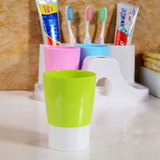 创意情侣刷牙杯漱口杯牙刷架套装三口之家带自动挤牙膏器洗漱组合