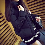 2016韩版秋冬女装棉服学生大码短款外套时尚轻薄保暖高领小棉袄潮