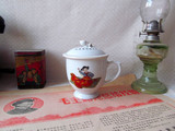 老物件：文革时期语录茶杯（怀旧布景、复古装饰、收藏佳品）