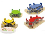 奇特乐正品 幼儿园环保桌椅 儿童椅子加厚塑料靠背椅子批发