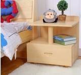 创意床头柜实木简约储物柜儿童床边柜小柜子迷你简易柜子可定制