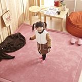现代简约儿童卧室客厅短毛长方形大地毯纯色家用可机洗榻榻米地垫