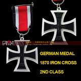 包邮德国1870二级铁十字勋章普鲁士EKII 徽章纪念章 德系军迷必备