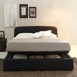 柏幕 欧式简约北欧风格客房床小户型布艺床双人床储物床BMC109