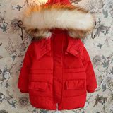 韩国童装2015冬装新款男童女童贴标夹棉连帽棉衣收腰保暖外套