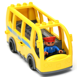 大颗粒拼装积木 鸿源盛 公交巴士汽车 亲汇儿童玩具 早教益智拼插