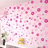 浪漫小花朵墙贴纸卧室温馨床头客厅背景墙壁纸贴画儿童房间装饰品