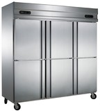 金菱D2.0L6六门暗管双机双温冷柜 商用冷藏冷冻柜 厨房冰柜