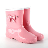包邮迪士尼防滑雨靴新款外贸儿童水鞋环保流行女中筒高筒雨鞋