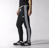 美加代购 Adidas 女款直条纹修身拉连足球裤 透气运动长裤 4色