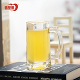 【天猫超市】青苹果 玻璃啤酒杯水杯 1只装 ZB86家用办公皆可