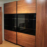 推拉门衣柜卧室2门现代整体移门家具定制木质衣柜简约现代