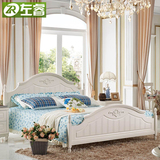 韩式床田园床公主床实木床欧式床白色双人床1.5米1.8米儿童高箱床