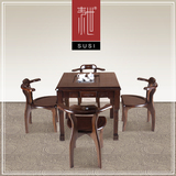 功夫茶桌椅组合 小方桌茶几麻将桌象棋桌多功能实木仿古红木茶桌