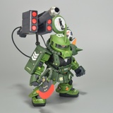 GK改件SD扎古BB战士绿渣古绿Q版上色成品模型机人玩具手办