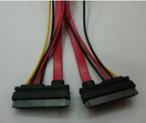 包邮SATA硬盘线7+15P母对母 电源+数据线组合线 串口22Pin连接线