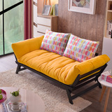 北欧小户型可折叠沙发床 宜家书房卧室懒人沙发 可拆洗布艺沙发床